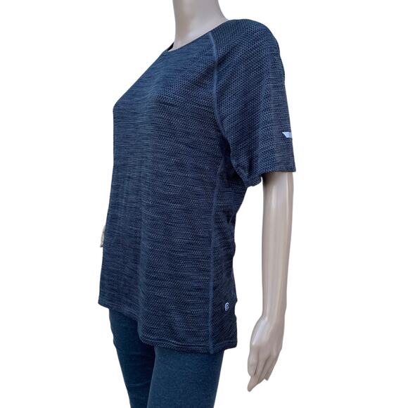 Champion Women Gray Short Sleeve Crew Neck Pullover Running Tee Shirt Size M - Picture 2 of 5